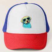 Labrador Retriever in Cooler Sonnenbrille Classic Truckerkappe (Vorderseite)