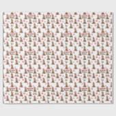 Labrador Retriever in den Lichtern Weihnachten umm Geschenkpapier (Flach)