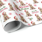 Labrador Retriever in den Lichtern Weihnachten umm Geschenkpapier (Rolleneckpunkt)