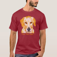 Labrador retriever in der Blendungs-Gelb-Kleidung