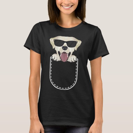 Labrador Retriever in der Brust T-Shirt (Vorderseite)