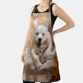 Labrador Retriever in der Schürze des Flusses (InSitu)