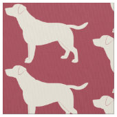 Labrador-Retriever in der Silhouette Stoff (Nahaufnahme)