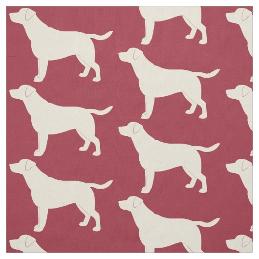 Labrador-Retriever in der Silhouette Stoff (Muster)