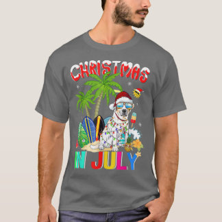 Labrador Retriever in der Weihnachtsmannmütze Weih T-Shirt