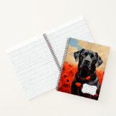 Labrador Retriever in Poppies Notizblock (Innenseite)