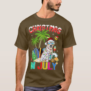 Labrador Retriever in Santa Hat Sungasse Christm T-Shirt