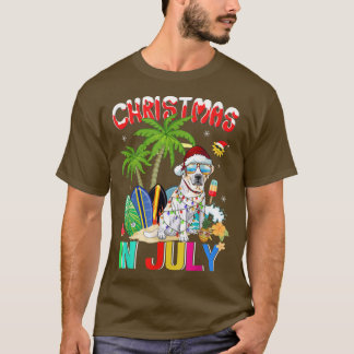 Labrador Retriever in Santa Hat Sungasse Christm T-Shirt