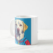 Labrador Retriever in Track-Anzug-Kaffee-Tasse Kaffeetasse (Vorderseite Links)