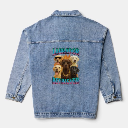 Labrador Retriever Jeansjacke (Rückseite)