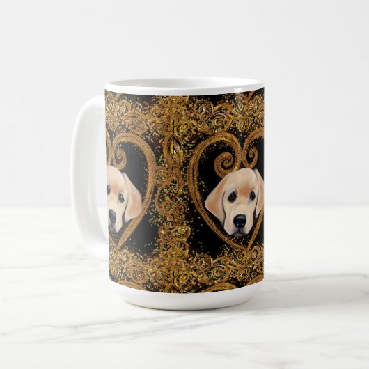 Labrador Retriever Kaffeetasse (Vorderseite Links)