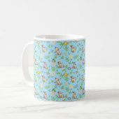 Labrador Retriever Kaffeetasse Frühlingsflorales K (Vorderseite Links)
