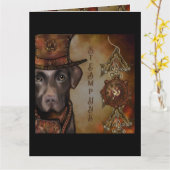 Labrador Retriever Karte (Gelbe Blume)