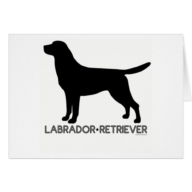 Labrador retriever-Karte (Vorderseite (Horizontal))