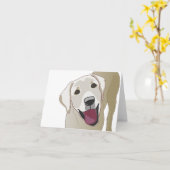 Labrador retriever karte (Gelbe Blume)