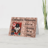 Labrador Retriever Karte (Vorderseite)