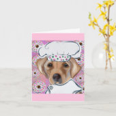 LABRADOR RETRIEVER KARTE (Gelbe Blume)