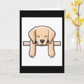 Labrador retriever karte (Gelbe Blume)