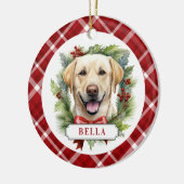 Labrador Retriever Keramik Circle Ornament (Links)