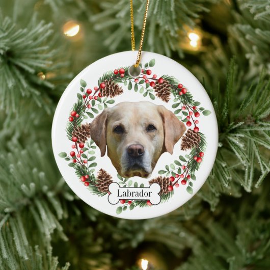Labrador Retriever Keramik Ornament (Baum)