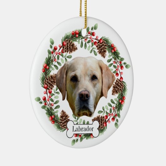 Labrador Retriever Keramik Ornament (Rechts)