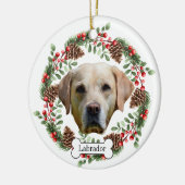 Labrador Retriever Keramik Ornament (Links)