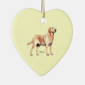 Labrador Retriever Keramik Ornament (Rechts)