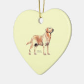 Labrador Retriever Keramik Ornament (Links)