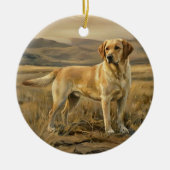 Labrador Retriever Keramik Ornament (Vorne)