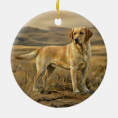 Labrador Retriever Keramik Ornament (Hinten)