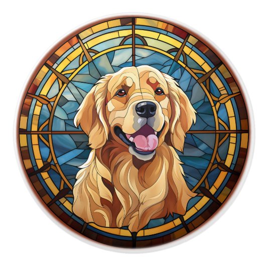 Labrador Retriever Keramikknauf (Vorderseite)