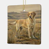 Labrador Retriever Keramikornament (Links)
