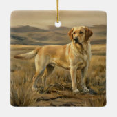 Labrador Retriever Keramikornament (Rückseite)