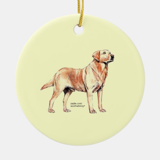 Labrador Retriever Keramikornament (Vorne)