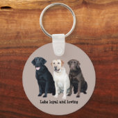 Labrador Retriever Keychain Schlüsselanhänger (Vorderseite)