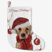 LABRADOR RETRIEVER  KLEINER WEIHNACHTSSTRUMPF (Vorderseite)