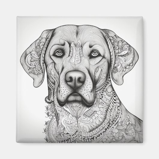 Labrador Retriever Kühlschrankmagnet (Vorne)