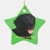 Labrador retriever-Kunst Keramik Ornament (Vorne)