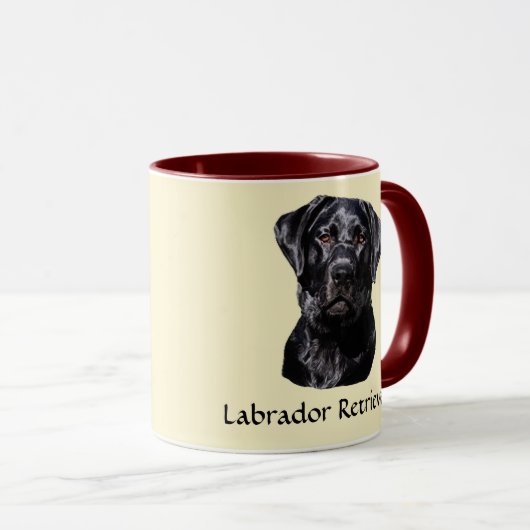 Labrador retriever-Kunst Tasse (VorderseiteRechts)