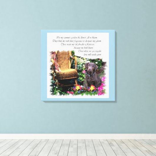 Labrador Retriever Kunstgeschenke Leinwanddruck (Insitu (Holzboden))