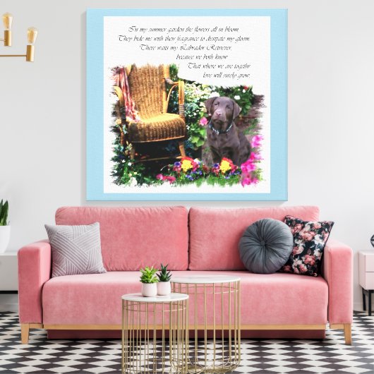 Labrador Retriever Kunstgeschenke Leinwanddruck (Insitu (Wohnzimmer))