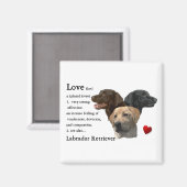 Labrador Retriever Kunstgeschenke Magnet (Vorderseite/Rückseite)
