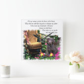 Labrador Retriever Kunstgeschenke Quadratische Wanduhr (Zuhause)