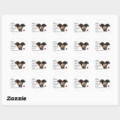 Labrador Retriever Kunstgeschenke Runder Aufkleber (Blatt)