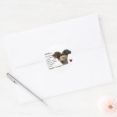 Labrador Retriever Kunstgeschenke Runder Aufkleber (Umschlag)