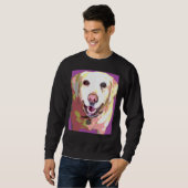 Labrador Retriever Labrador Lila Sweatshirt (Vorne ganz)