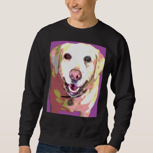 Labrador Retriever Labrador Lila Sweatshirt (Vorderseite)