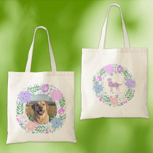Labrador Retriever Lavendel-Blumenkranz - Maßanfer Tragetasche