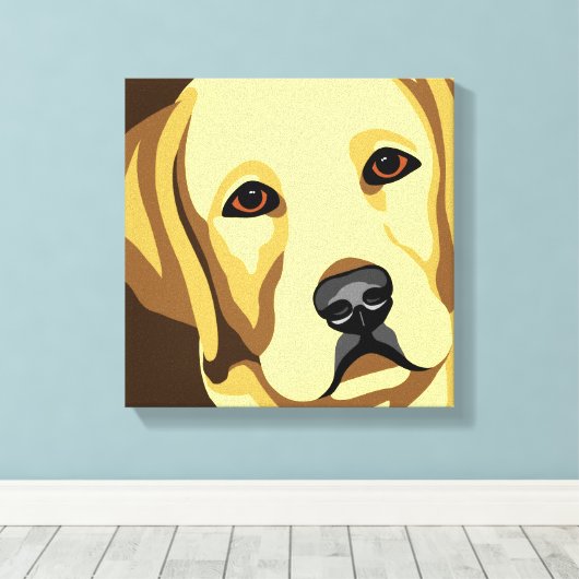 Labrador Retriever Leinwand Art (Insitu (Holzboden))