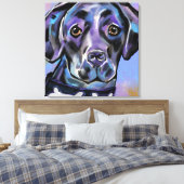 LABRADOR RETRIEVER LEINWANDDRUCK (Insitu (Schlafzimmer))